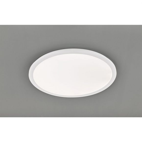 Runde LED Deckenleuchte für Wohnbereich oder Badezimmer, IP44, weiß, inkl. LED 30W