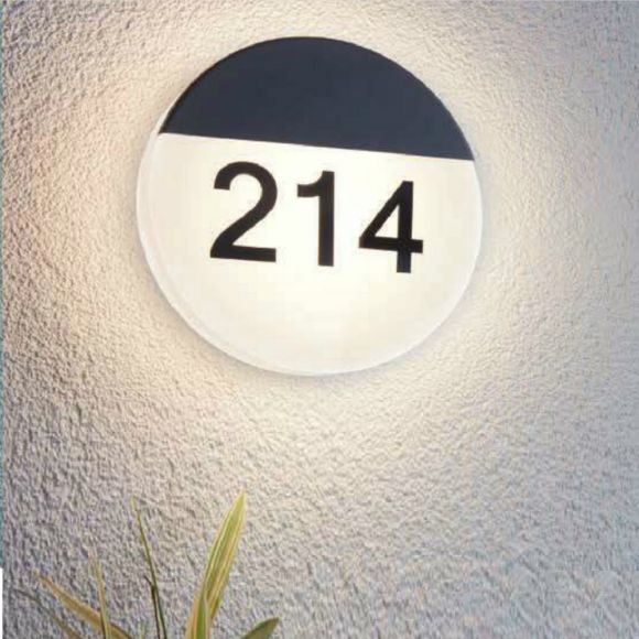 Runde LED-Hausnummernleuchte 