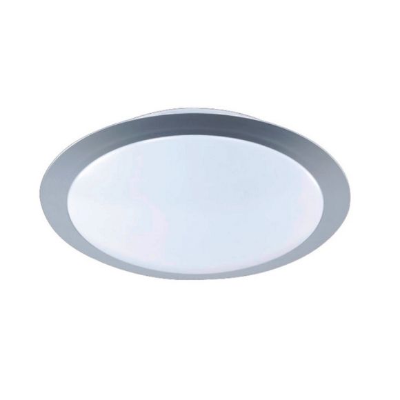 Rundes LED-Deckenpanel 9W D=30 cm, 3000K warmweiß - titanfarbig mit weißer Abdeckung