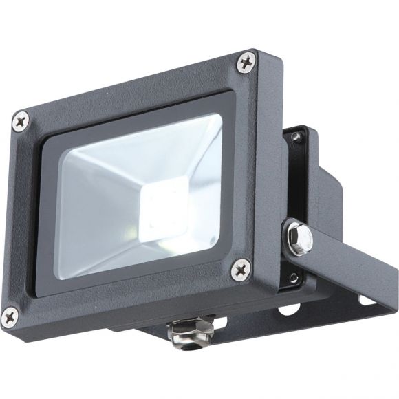 schwenkbare LED Strahler aus Glas und Aluminiumdruckguss klar rechteckig Außenstrahler IP65 kaltweißen 11.5 x 17 cm