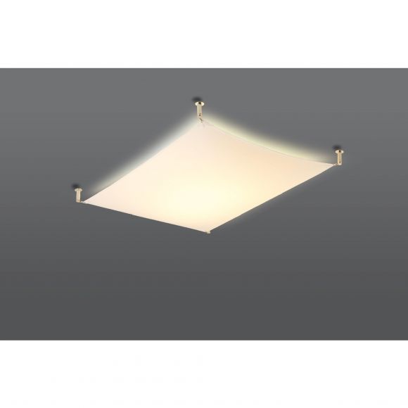 Segellampe Deckenleuchte mit gespannten Stofftuch 2-flammige Deckenlampe weiß in 4 Größen verfügbar