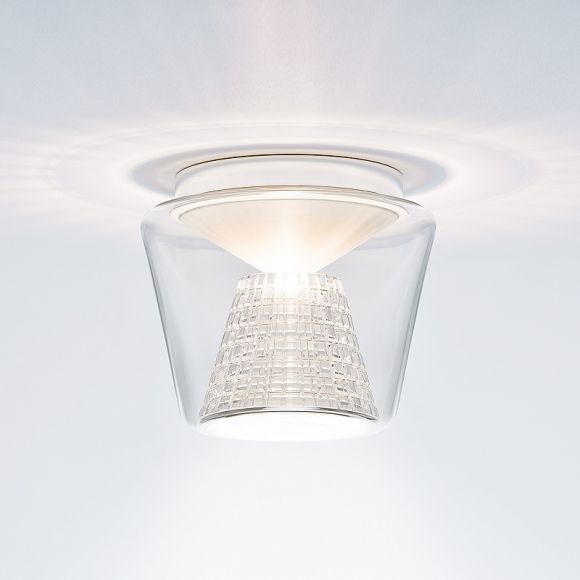 Design-LED-Deckenleuchte  Annex LED Ceiling - LED 15W - Glasschirm klar, Reflektor: Kristallglas geschliffen
