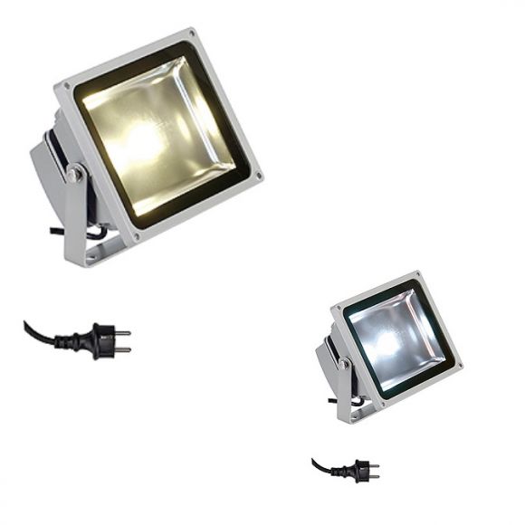 S.L.V. LED-Außenstrahler schwenkbar, 50W LED, Lichtfarbe wählbar