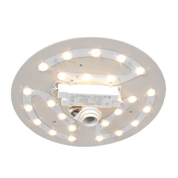 Smart Home runde LED Deckenleuchten 24-flammige Deckenlampe silber ø 40 cm 40 x 29 cm