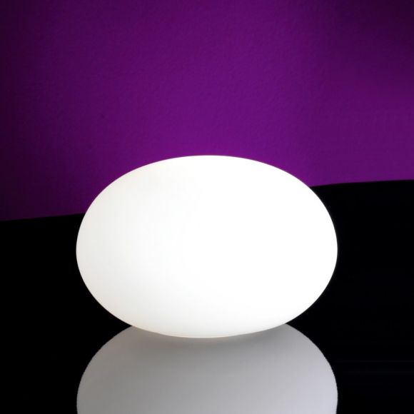 Tischleuchte, rund, Opalglas matt, E27 Fassung LED geeignet, Schnurschalter, D=22cm