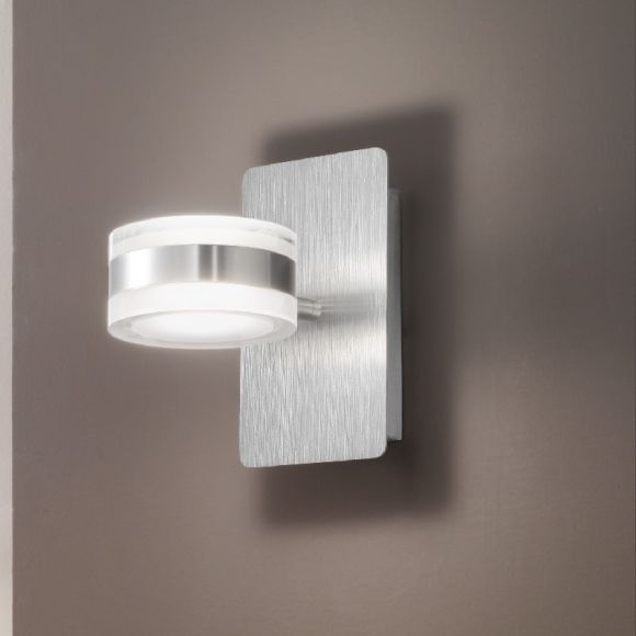 Up&Down LED-Wandleuchte, Aluminium, Acrylglas weiß