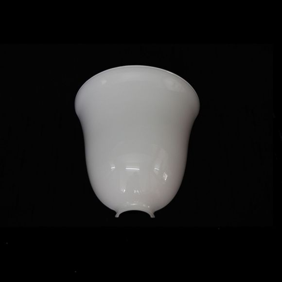 Wandleuchte Messing-poliert, antiker Stil, Opalglas weiß 2