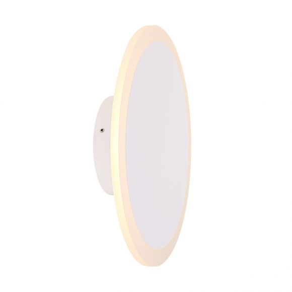 würfelförmige LED WandleuchteScheibe nur für Wandmontage geeignet Wandlampe weiß ø 24 cm