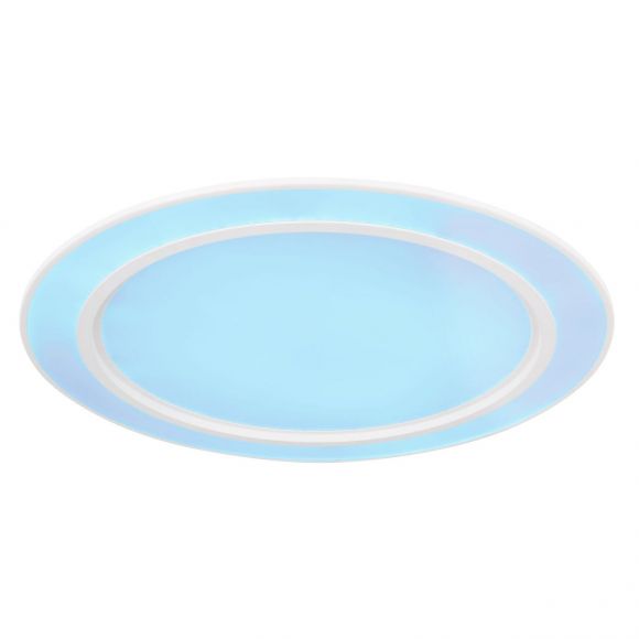 runde LED Deckenleuchte mit CCT-Lichtfarbsteuerung & Fernbedienung aus Acryl satiniert automatischem Farbwechsel RGB Deckenlampe weiß ø 51 cm