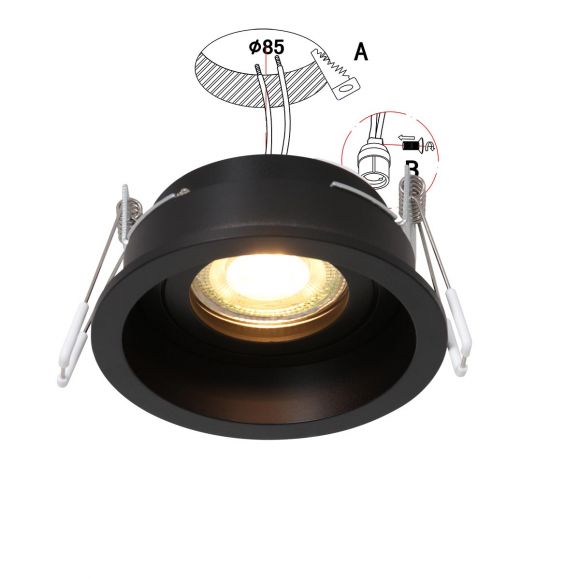 Smart Home runde Deckenlampe stahlfarbig ø 10 cm 10 x 7 cm
