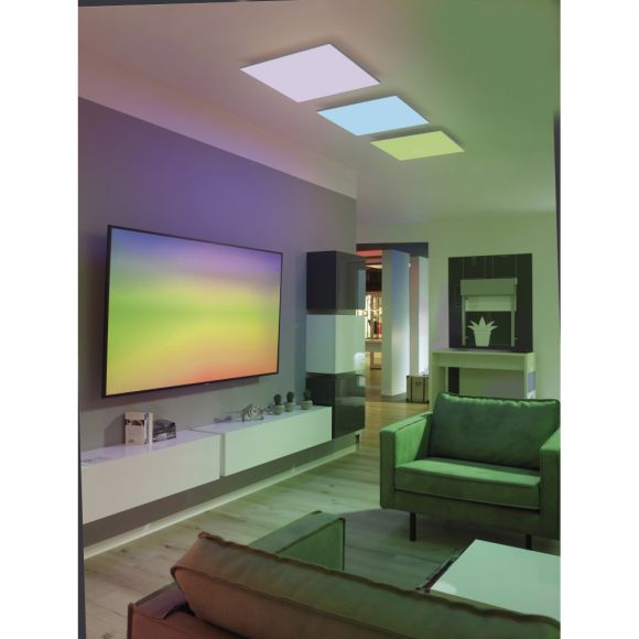 LED Panel, Smart Home, Fernbedienung, RGBW, 45x45cm o. 62x62cm