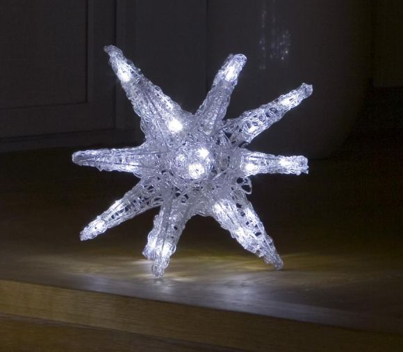 3-D Stern für Innen  LED Weihnachtsbeleuchtung,