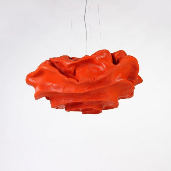 Designer Pendelleuchte Nevo in Orange, 100 cm