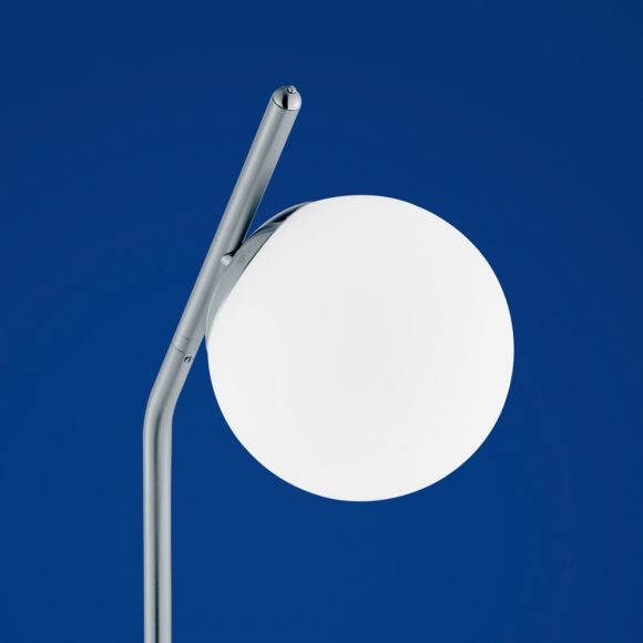 B-Leuchten LED-Tischleuchte Luna Nickel-matt / Chrom