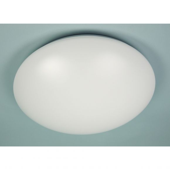 Deckenlampe weiß in Deckenleuchte 3 Größen E27 bruchfeste runde | opal WOHNLICHT