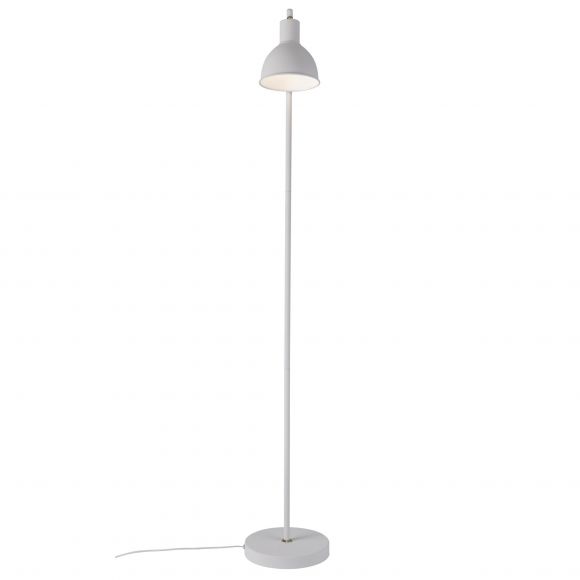 E27 Stehleuchte Industrial-Style Stehlampe Weiss WOHNLICHT ø | mit Schalter 15 cm