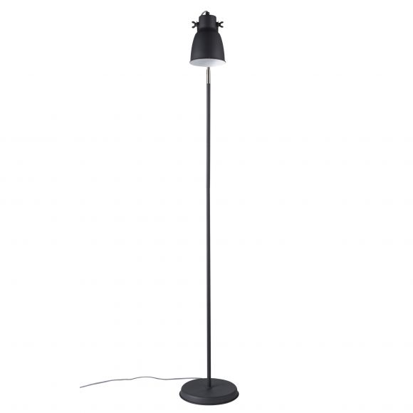 E27 Stehleuchte Industrial-Style und skandinavische  Stehlampe Schwarz mit Schalter ø 125 cm