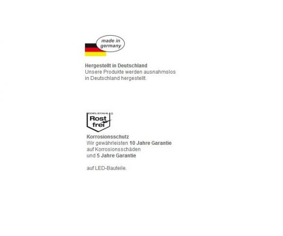 Edelstahl Außenwandleuchte mit Bewegungsmelder eckig Reichweite 8m , IP44 , E27, Made in Germany, Außenleuchten, Wandleuchte