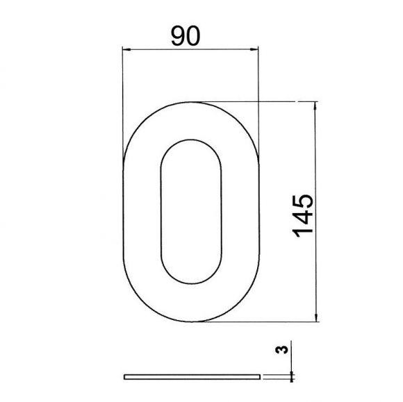 Hausnummern von 0 bis 9 und Buchstaben a, b, c aus Edelstahl
