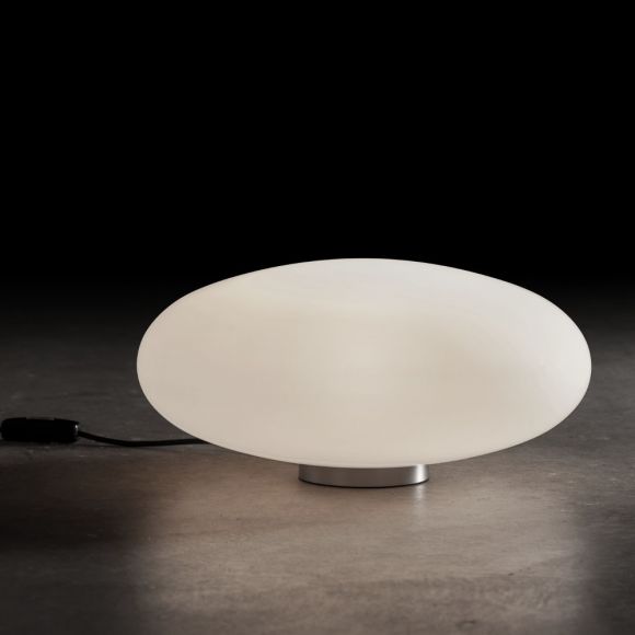 LED-Tischleuchte mit Opalglas - mit Schnurdimmer - Ø19cm