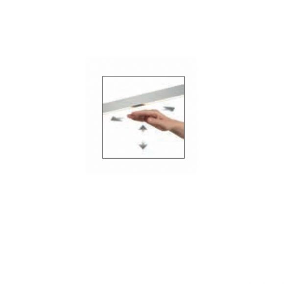 Knapstein LED Deckenfluter mit Gestensteuerung - dimmbar, Nickel matt