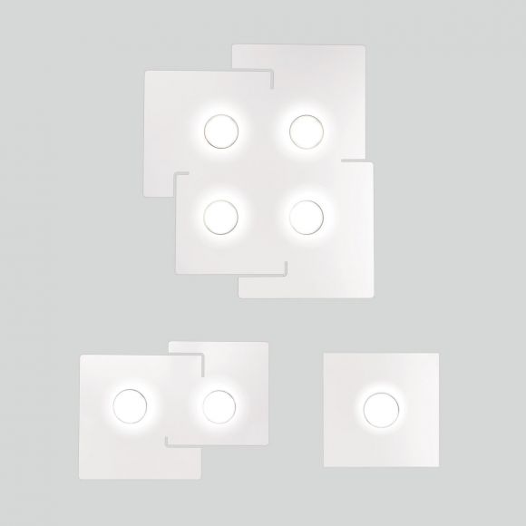 Kolarz® LED-Deckenleuchte Square 1-flammig in weiß