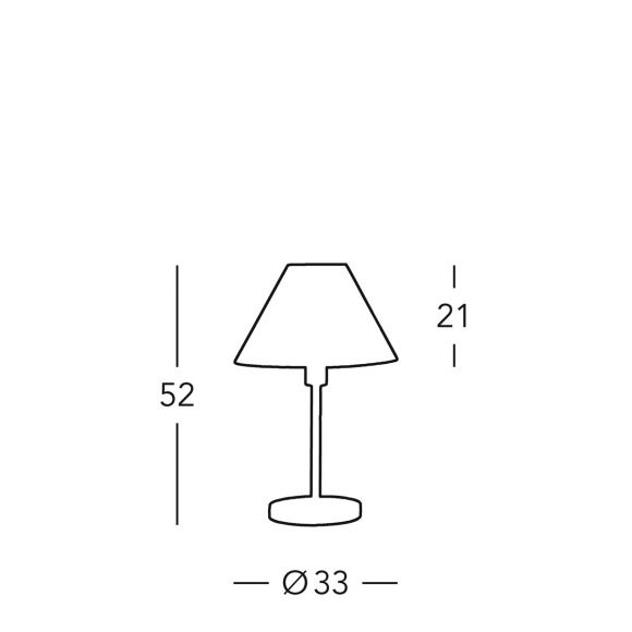 Kolarz® Tischleuchte Hilton, Altmessing und weißer Stoffschirm