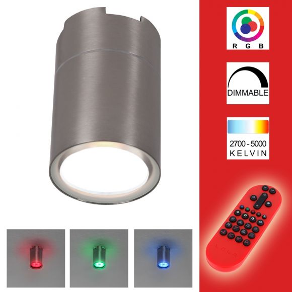 LED Deckenleuchte, rund, RGB Farbwechsel, inkl. Fernbedienung