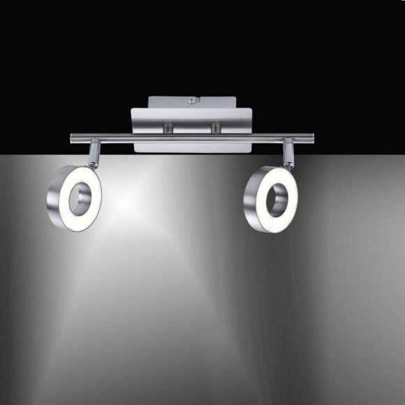 LED Deckenstrahler Lukas, 2 flammig, schwenkbar, warmweiß, modern