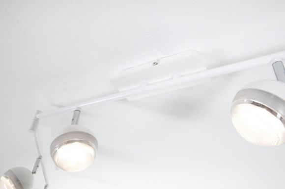 LED Deckenstrahler, 6-flammig, verstellbar, modern, Chrom