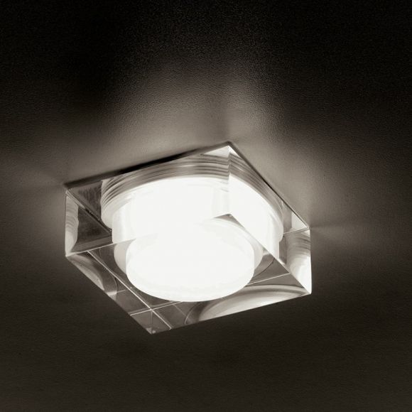 LED Einbauleuchte, Acrylglas, Höhe 3,2 cm