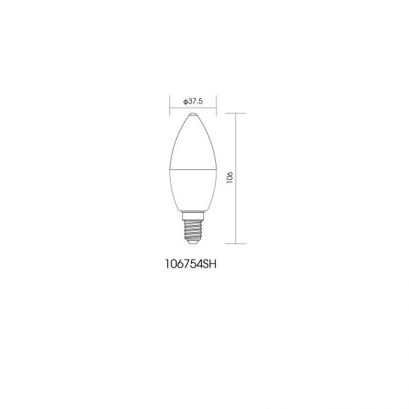 LED Kerze 4,5W, E14, Smart Home, dimmbar, steuerbar, Fernbedienung