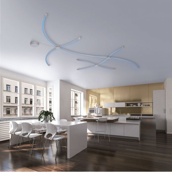 LED Lichtleiste Q-SPIDER Smart Home, Erweiterung, grade, L= 62 cm