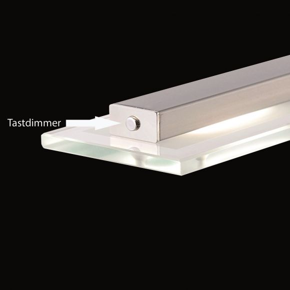 LED Pendelampe höhenverstellbar, Tastdimmer für Lichtfarbe warmweiß kaltweiß tageslichtweiß, 88cm lang