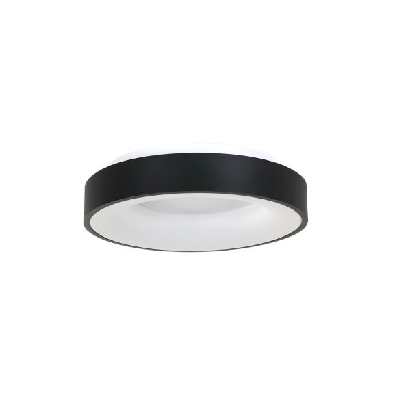 LED runde Deckenleuchte in matt schwarz mit Blendschutz Deckenlampe ø 38 cm 30 Watt Warmweiß