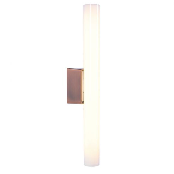 LED Spiegelleuchte, Kupfer, Acrylglaskörper, warmweiß, 2 Varianten