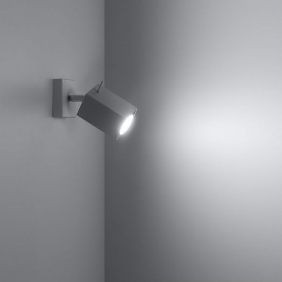 LED Strahler Merida 1  Stahl weiß für Wand oder Decke