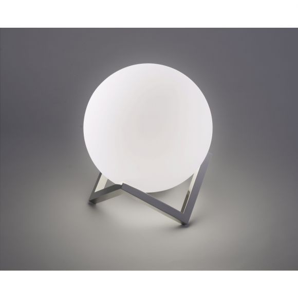 LED Tischleuchte Q-MANUEL Kugellampe, Smart Home, D 30 cm, Kunststoff weiß