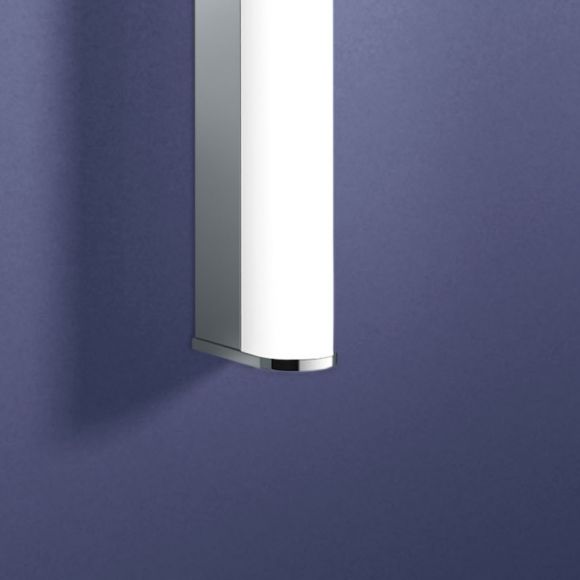 LED Wandleuchte, L 58cm, Chrom, Spiegelleuchte, inkl. LED 10W warmweiß