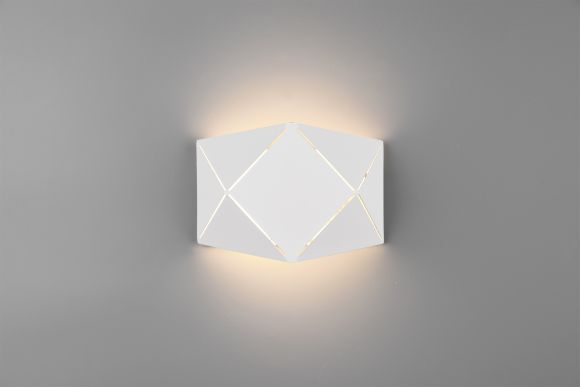 LED Wandleuchte, geometrisch, Up & Down, 18cm lang, Schwarz