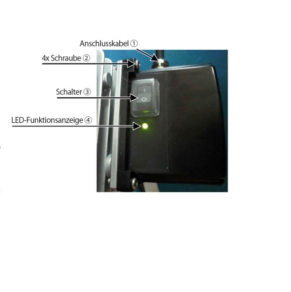 LED-Antipanikbeleuchtung 10W ~ 3Std. Licht -LED Strahler