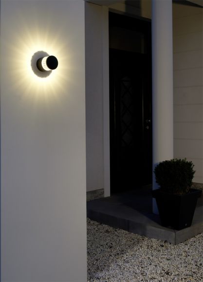 LED-Außenleuchte für die Wand, Farbe wählbar