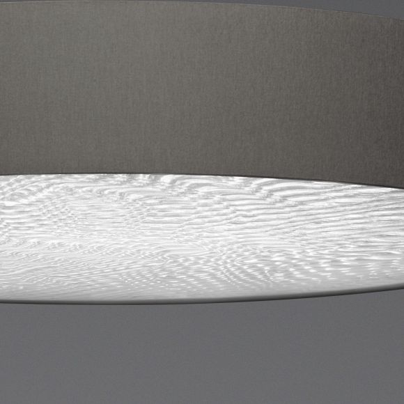 LED-Deckenleuchte taupe mit 3D Folie, 3 Größen, dimmbar