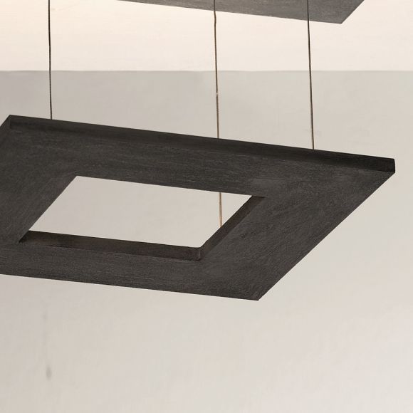 LED-Deckenleuchte Zen, Betonoptik, 60 x 60 cm