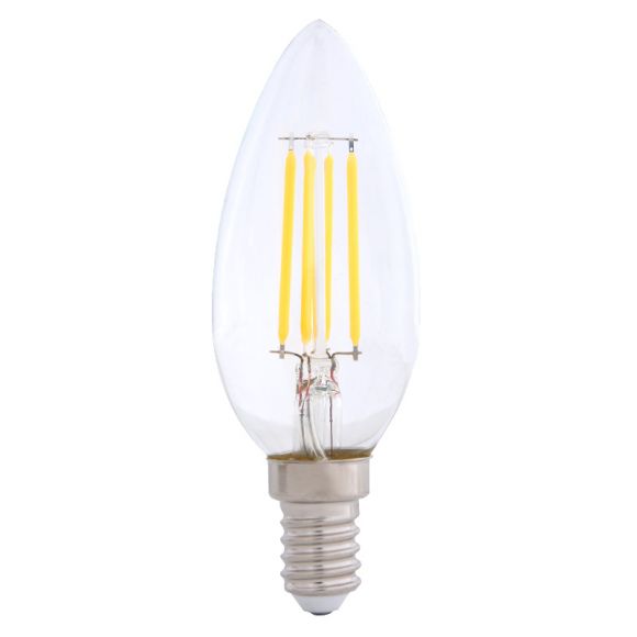 LED-Filament Leuchtmittel E14 Kerze 4W 2700K