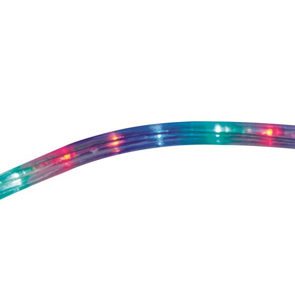 LED-Lichtschlauch multicolor mit blinkendem Flashlight und Farbwechselfunktion