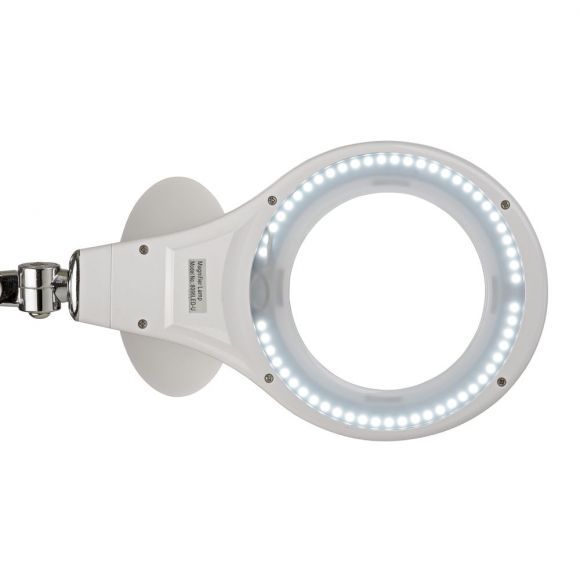 LED-Lupenleuchte, 56x LED inkl., weiß, 8 W, 6500 K, höhenverstellbar