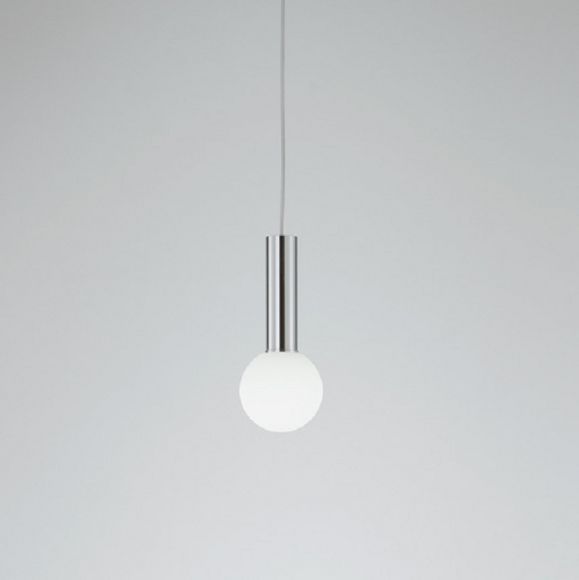 LED-Pendelleuchte in Grau mit Glas matt