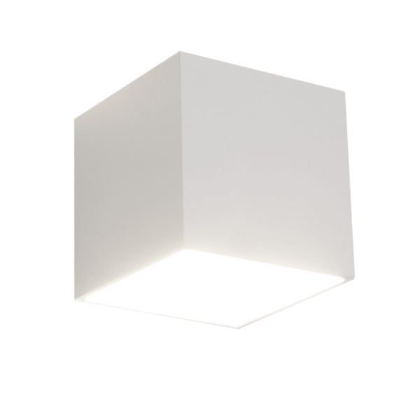 LED-Wandleuchte Quad 1 Aluminium weiß