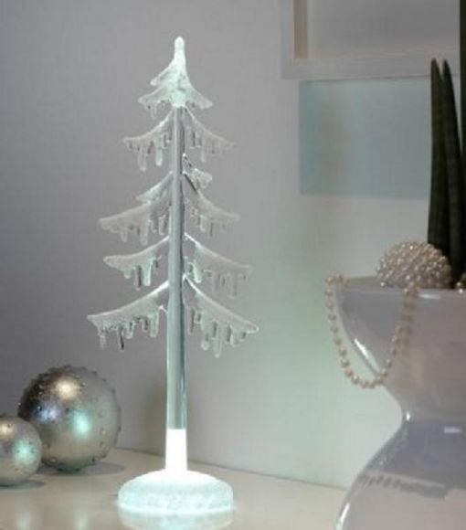 LED-Weihnachtsbeleuchtung - Acrylbaum klar, 30 cm